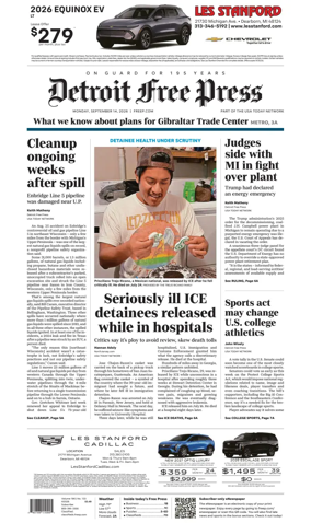 Cover of Detroit Free Press