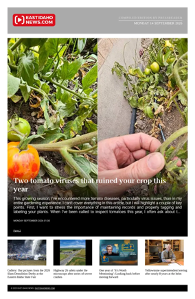 Cover of East Idaho News