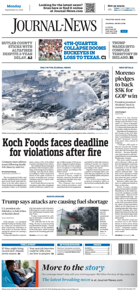 Cover of Hamilton Journal News