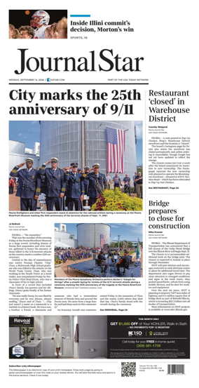 Cover of Journal Star (Peoria)