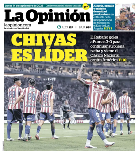 Cover of La Opinion