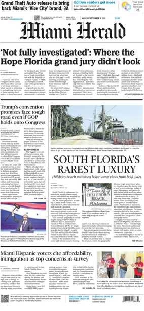 Cover of Miami Herald