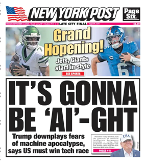 Cover of New York Post