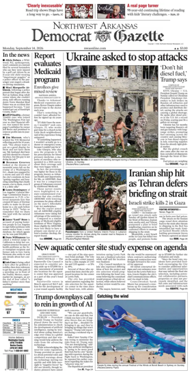 Cover of Northwest Arkansas Democrat-Gazette