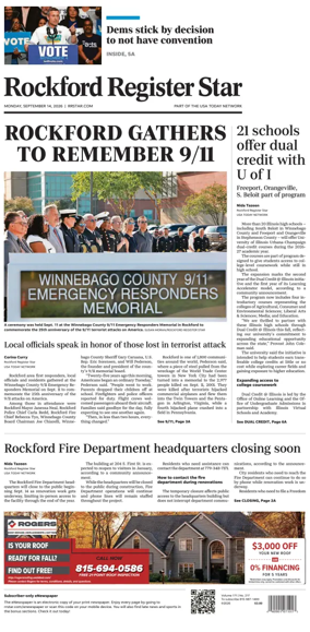 Cover of Rockford Register Star