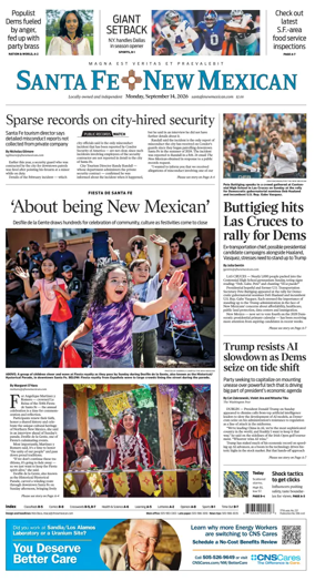 Cover of Santa Fe New Mexican