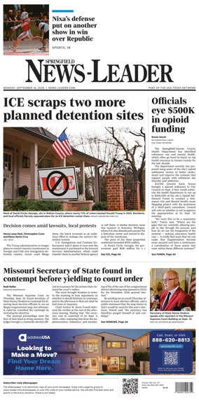 Cover of Springfield News-Leader