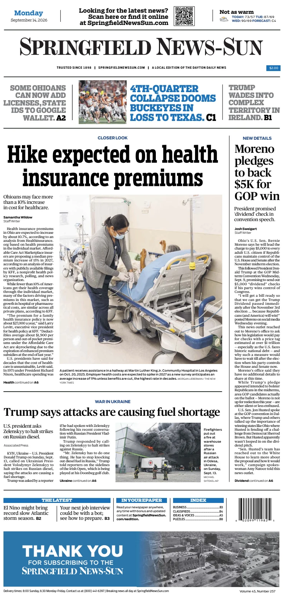 Cover of Springfield News-Sun
