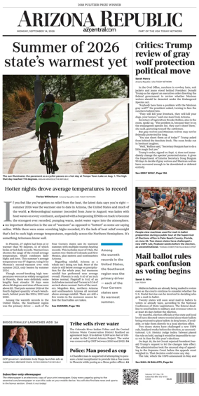 Cover of The Arizona Republic