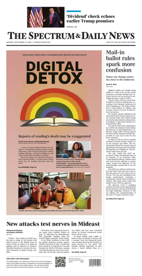 Cover of The Spectrum & Daily News
