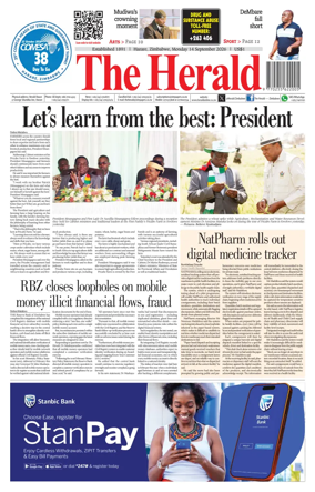 Cover of The Herald (Zimbabwe)