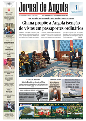 Cover of Jornal de Angola