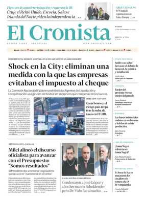 Cover of El Cronista