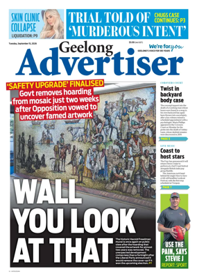 Cover of Geelong Advertiser