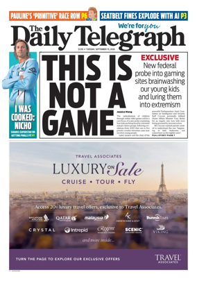 Cover of The Daily Telegraph (Sydney)