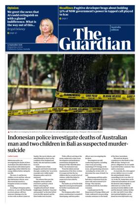 Cover of The Guardian Australia