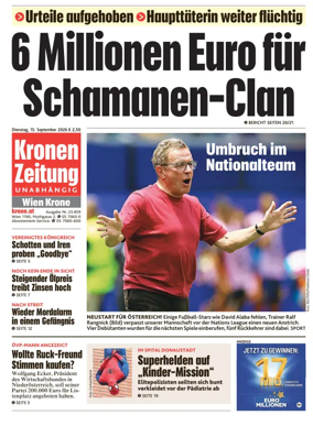 Cover of Kronen Zeitung