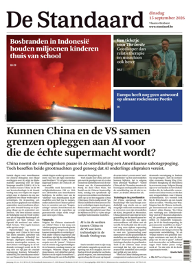 Cover of De Standaard