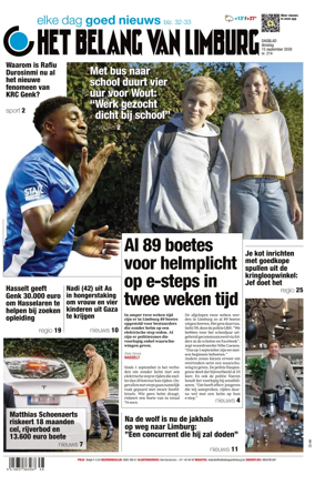 Cover of Het Belang van Limburg