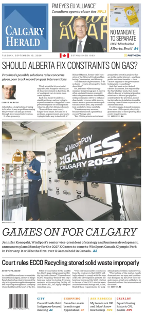 Cover of Calgary Herald