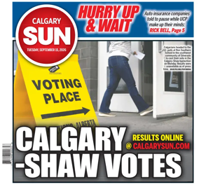 Cover of Calgary Sun