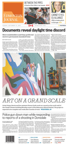 Cover of Edmonton Journal