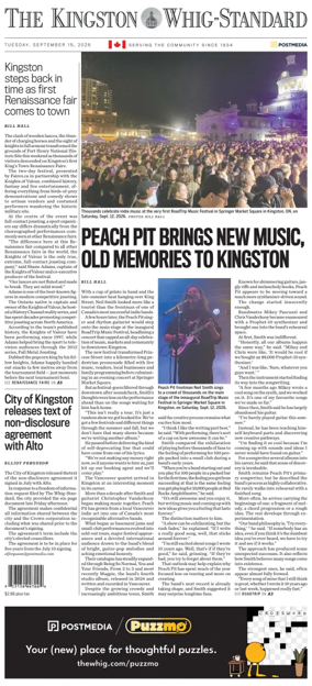 Cover of Kingston Whig-Standard