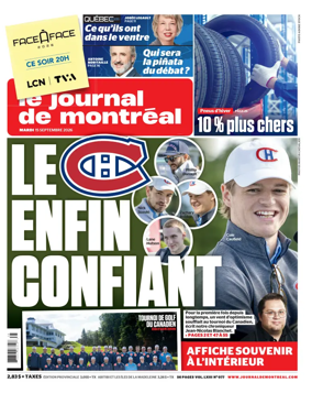 Cover of Le Journal de Montreal
