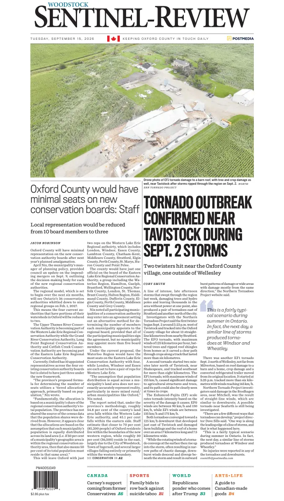 Cover of Sentinel-Review (Woodstock)