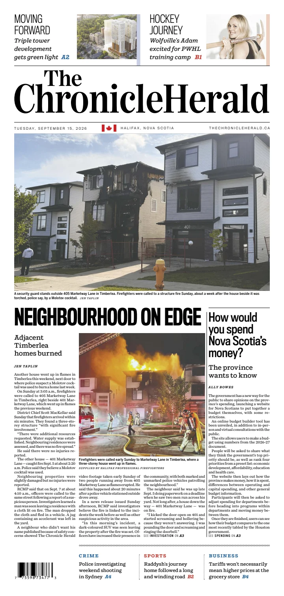 Cover of The Chronicle Herald (Provincial)