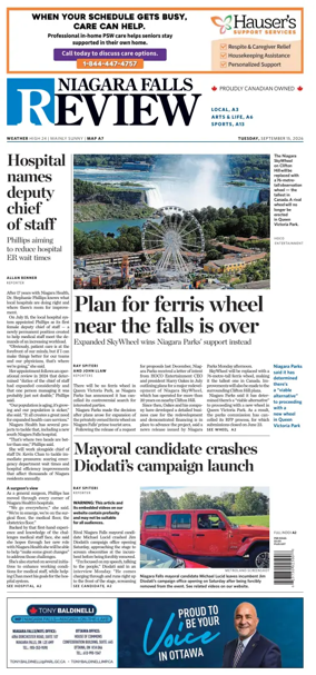 Cover of The Niagara Falls Review