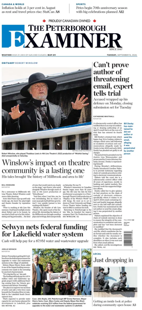 Cover of The Peterborough Examiner