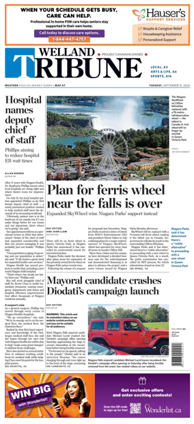 Cover of The Welland Tribune