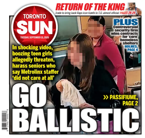 Cover of Toronto Sun