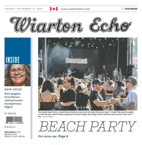 Cover of Wiarton Echo