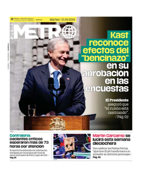 Cover of Publimetro Chile