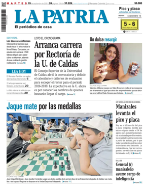 Cover of La Patria (Colombia)