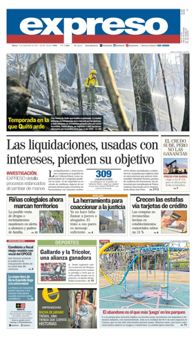Cover of Diario Expreso