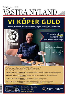 Cover of Vastra Nyland