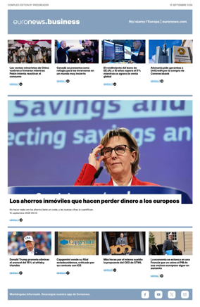 Cover of Euronews Business (Spanish) Compiled Edition