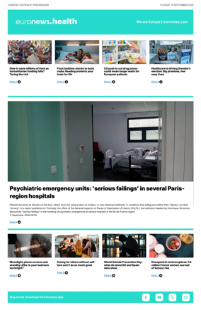 Cover of Euronews Health (English) Compiled Edition