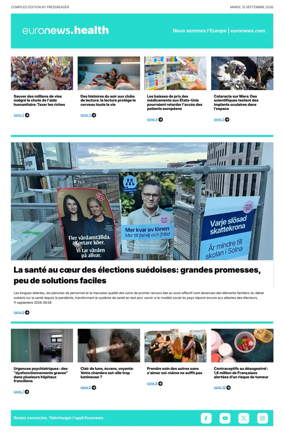 Cover of Euronews Health (French)