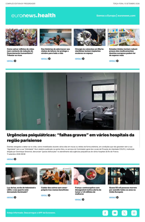 Cover of Euronews Health (Portuguese)