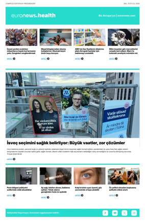 Cover of Euronews Health (Turkish) Compiled Edition