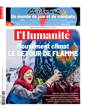 Cover of L'HUMANITE
