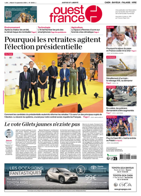 Cover of Ouest France (Caen - Bayeux - Falaise - Vire)