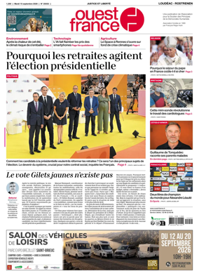 Cover of Ouest France (Loudeac / Rostrenen)