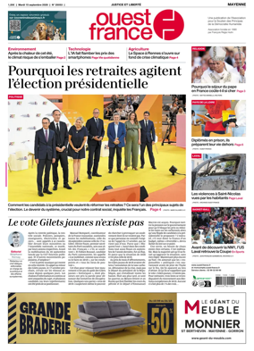 Cover of Ouest France (Mayenne)