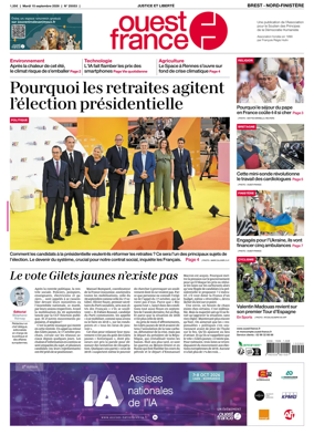 Cover of Ouest France (Nord-Finistere)