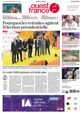 Cover of Ouest France (Pornic / Pays de Retz)